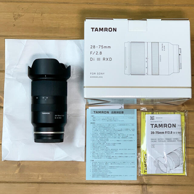 TAMRON - 【美品】タムロン 28-75mm F/2.8 Di III RXD sony用