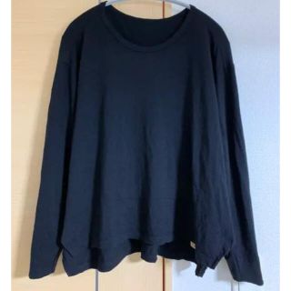 コモリ(COMOLI)のCOLINA super120s washblewool long black(Tシャツ/カットソー(七分/長袖))