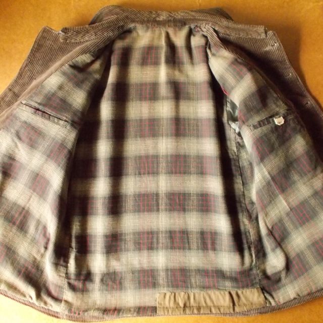 フランス　ハンティングジャケット　コーデュロイ　動物ボタン　ブラウン メンズのジャケット/アウター(その他)の商品写真