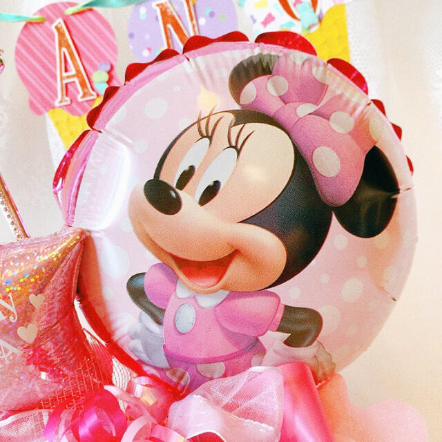 Disney ミニーからおめでとう 名前入りバルーン バルーンギフト 誕生日 プレゼントの通販 By Music Balloon Party ディズニーならラクマ