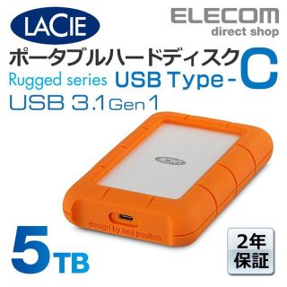 サンディスク(SanDisk)のLaCie HDD ポータブルハードディスク 5TB　USB type C(PC周辺機器)