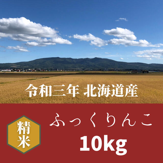 米/穀物　新米•北海道産ふっくりんこ　10kg