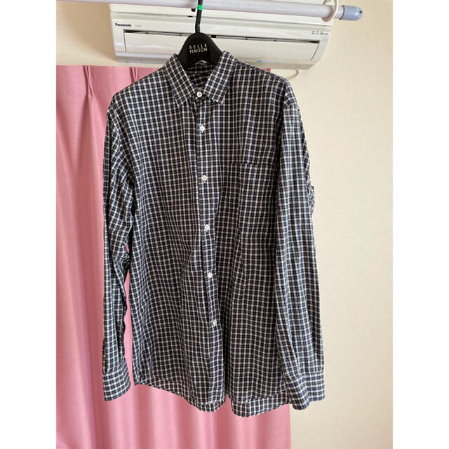 19SS comoli タータンチェックシャツ2長袖美品