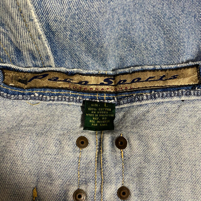 90s 古着 ヴィンテージ  オーバーオール デニム サロペット ゆるだぼ メンズのパンツ(サロペット/オーバーオール)の商品写真