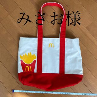 マクドナルド(マクドナルド)のマクドナルドトートバッグとぬいぐるみの洋服❗️(トートバッグ)