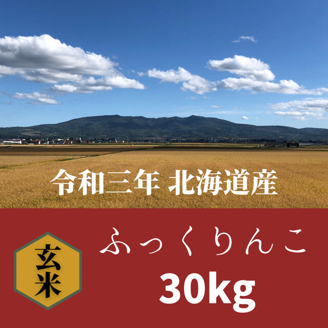 新米•北海道産ふっくりんこ30kg　米/穀物