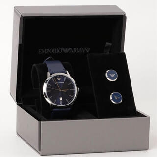 エンポリオアルマーニ(Emporio Armani)の【美品】EMPORIO ARMANI  AR80032 腕時計 カフス セット(腕時計(アナログ))