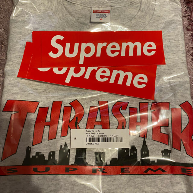 supreme thrasher skyline T XL 新品！ステッカー付き - Tシャツ ...