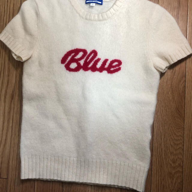 BURBERRY BLUE LABEL 専用 バーバリーブルーレーベル 「BLUE」ロゴ 半袖 セーター Mの通販 by カカ's shop｜ バーバリーブルーレーベルならラクマ