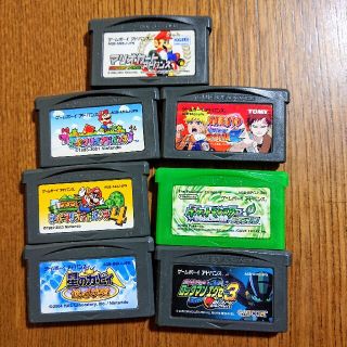 ゲームボーイアドバンス(ゲームボーイアドバンス)のGBA ソフトのみ 7本まとめ マリオ カービィ ポケモンなど (携帯用ゲームソフト)