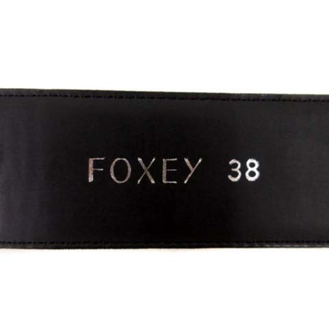 FOXEY(フォクシー)のフォクシー FOXEY ベルト 太ベルト 布製 黒 ブラック 小物 アクセサリー レディースのファッション小物(ベルト)の商品写真