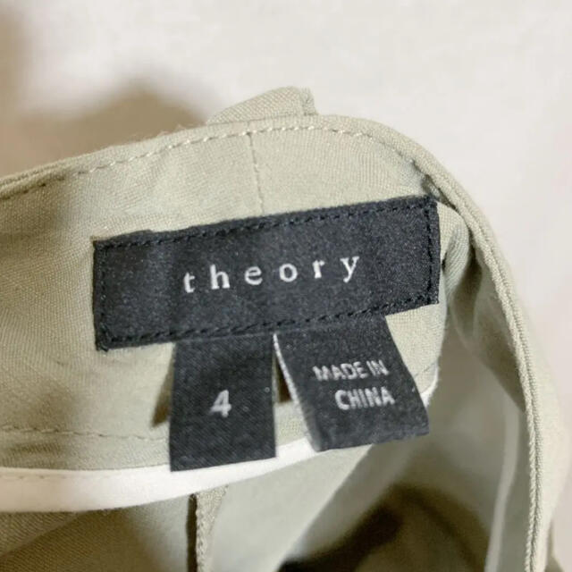 theory(セオリー)のtheory セオリー リネン テーパードパンツ スラックス レディース 4 レディースのパンツ(カジュアルパンツ)の商品写真