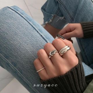 アメリヴィンテージ(Ameri VINTAGE)の197◇ デザイン シルバー リング 3点set silver925 (リング(指輪))