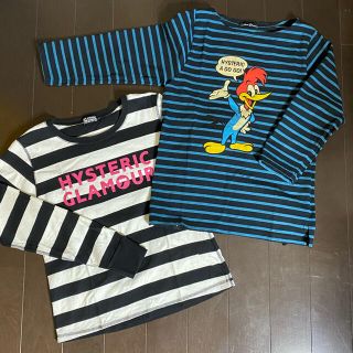 ヒステリックグラマー(HYSTERIC GLAMOUR)のヒステリックグラマー　USコットンボーダー7部袖カットソー2枚セット(カットソー(長袖/七分))