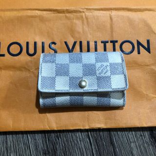 ルイヴィトン(LOUIS VUITTON)のルイヴィトン　ミュルティクレ 6 キーケース　アズール　不具合無し(キーケース)