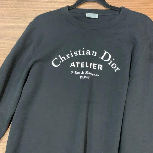 DIOR HOMME(ディオールオム)の最終値下げ　DiorHOMME ChistianDiorAtlier ロゴニット メンズのトップス(ニット/セーター)の商品写真