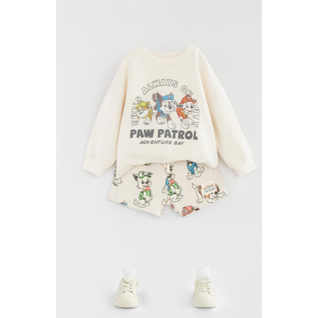 ZARA KIDS(ザラキッズ)の《新作》新品　パウパトロール　バミューダパンツ　4-5歳　110cm キッズ/ベビー/マタニティのキッズ服男の子用(90cm~)(パンツ/スパッツ)の商品写真