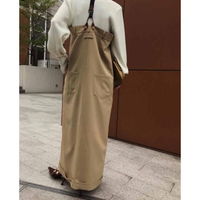 Ameri VINTAGE(アメリヴィンテージ)のお値下げ！美品☆AMERI VINTAGE OVERALL LIKE DRESS レディースのワンピース(ロングワンピース/マキシワンピース)の商品写真