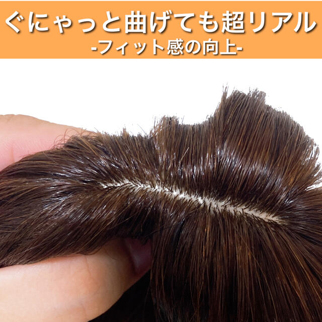 【艶髪ふんわり美人ミディアム】最高級人毛100% ウィッグ ヘアピース ブラウン