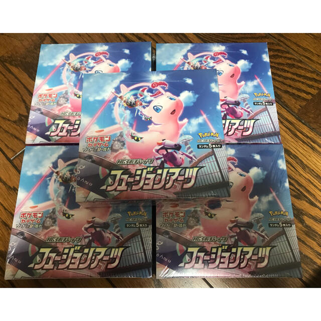 ポケモンカード　フュージョンアーツ　5BOX シュリンク付き