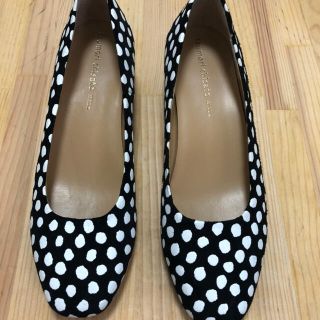 ツモリチサト(TSUMORI CHISATO)の美品　ツモリチサト　水玉 スクエアトゥパンプス(ハイヒール/パンプス)