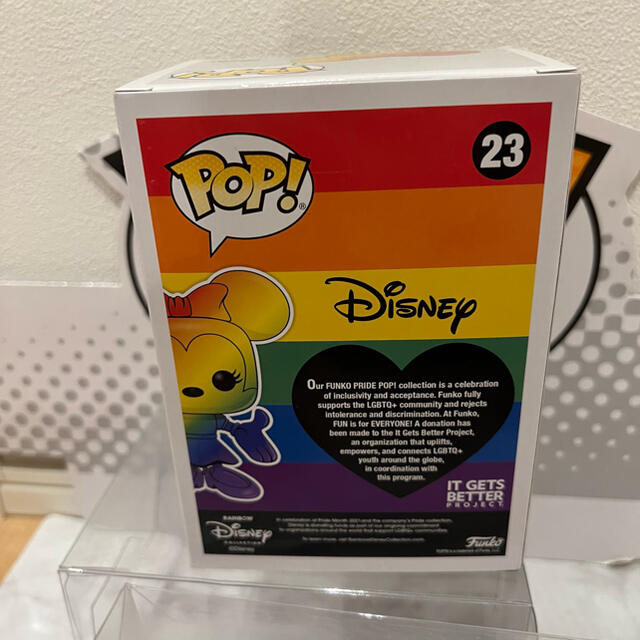 Disney(ディズニー)のFUNKO POP! ミッキーマウス　ミニー　レインボー限定 エンタメ/ホビーのフィギュア(アニメ/ゲーム)の商品写真