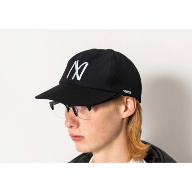 1LDK SELECT(ワンエルディーケーセレクト)の即完 最安値 COMESANDGOES Black Yankees Cap メンズの帽子(キャップ)の商品写真