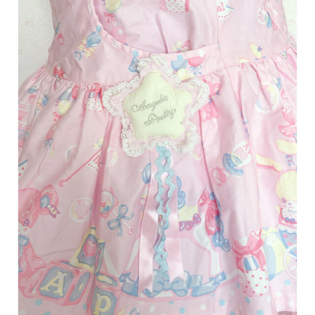 Angelic Pretty(アンジェリックプリティー)のAngelic Pretty  ベビールームサロペット+ボンネット レディースのパンツ(サロペット/オーバーオール)の商品写真