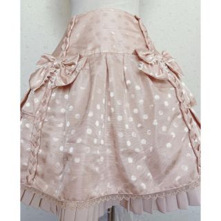 アンジェリックプリティー(Angelic Pretty)のAngelic Prettyドットリボンスカート(ひざ丈スカート)