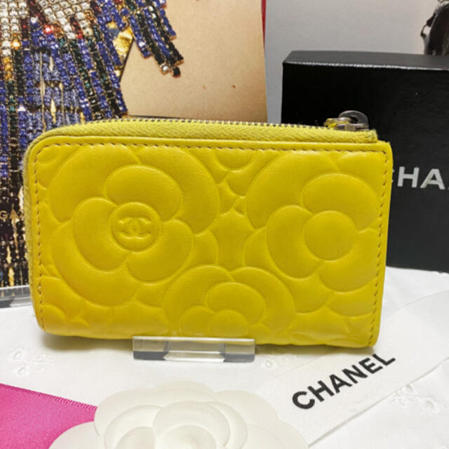 【正規品】CHANELカメリアコインケース