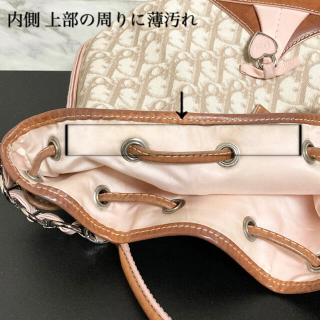 希少モデル】Christian Dior トロッター×レザー切替バケットバッグ