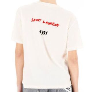 サンローラン(Saint Laurent)のsaint laurent サンローラン　Tシャツ　バックロゴ(Tシャツ/カットソー(半袖/袖なし))