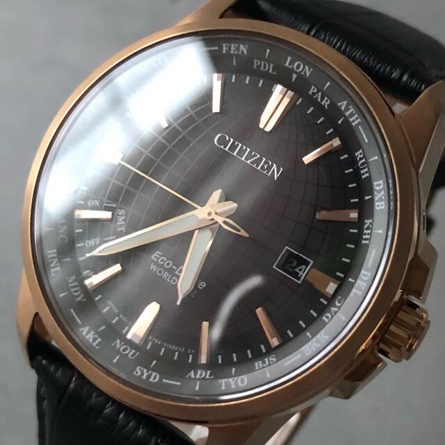 【新品】シチズン ソーラー CITIZEN サファイアクリスタル メンズ腕時計