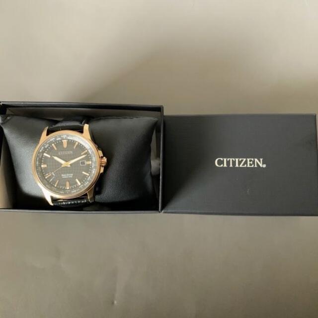 【新品】シチズン ソーラー CITIZEN サファイアクリスタル メンズ腕時計