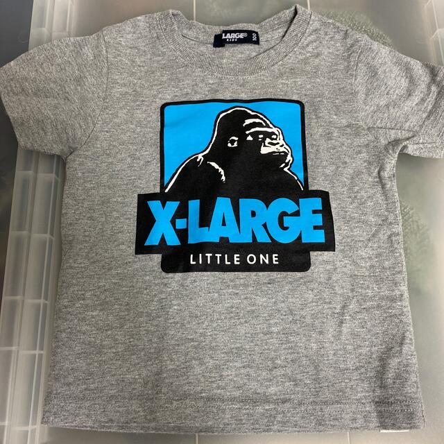 XLARGE(エクストララージ)のmaikaさん専用⭐︎エクストララージ】Tシャツ　グレー　と迷彩7部丈 キッズ/ベビー/マタニティのキッズ服男の子用(90cm~)(Tシャツ/カットソー)の商品写真