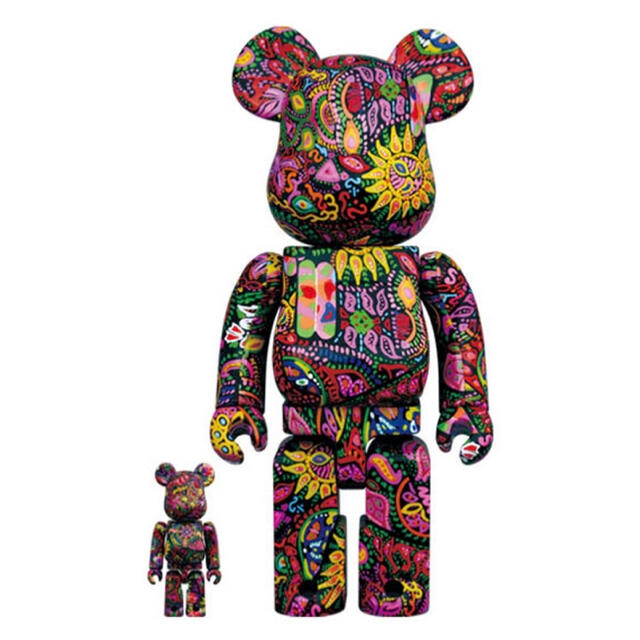 MEDICOM TOY(メディコムトイ)のBE@RBRICK Psychedelic Paisley 100％  400％ エンタメ/ホビーのフィギュア(その他)の商品写真