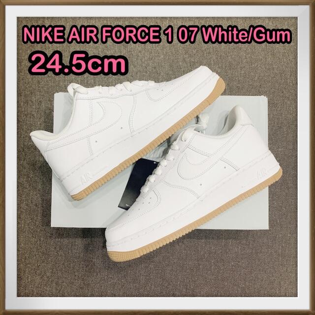 NIKE(ナイキ)の24.5cm NIKE AIR FORCE 1 エアフォース1 ホワイト ガム メンズの靴/シューズ(スニーカー)の商品写真