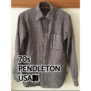 ペンドルトン(PENDLETON)の70s PENDLETON ウールシャツ　USA(シャツ)