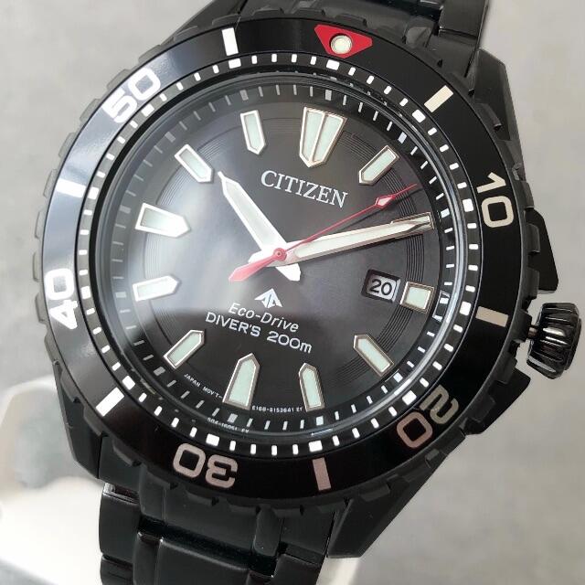 ステンレススチールバンド【新品】シチズン ソーラー エコドライブ ダイバー CITIZEN メンズ腕時計