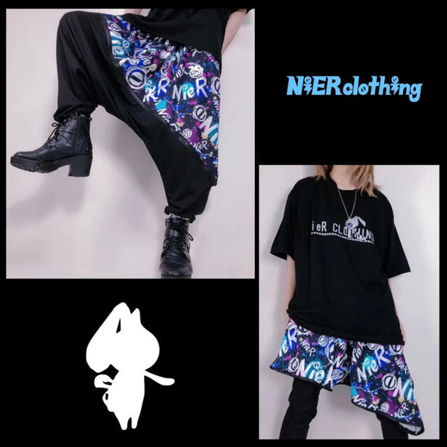 NieR 2WAY SARROUEL PANTS [切替 ASYMMETRY] レディースのパンツ(サルエルパンツ)の商品写真