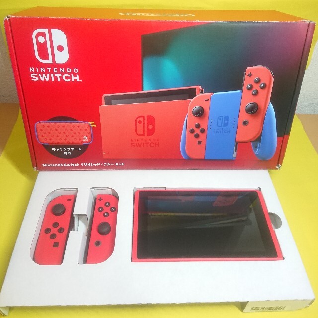 ゲームソフトゲーム機本体Nintendo Switch マリオレッド×ブルーセット スイッチ本体