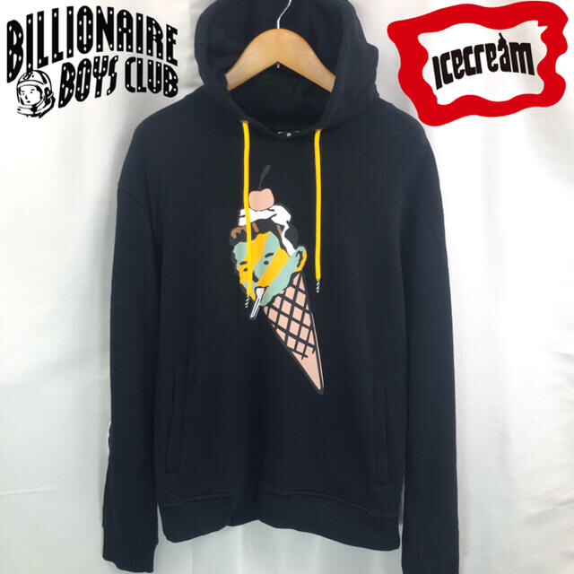 BILLIONAIRE BOYS CLUB ICECREAM パーカー　L 黒色メンズ