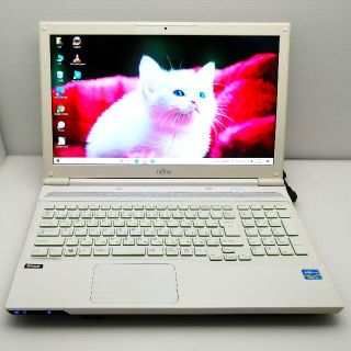 フジツウ(富士通)のノートパソコン 富士通 ブルーレイ 大容量HDD Win10(ノートPC)