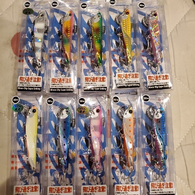 飛び過ぎダニエル 10個セット ヒラメ 青物 30g ただ巻ジグ サーフ ショア | フリマアプリ ラクマ
