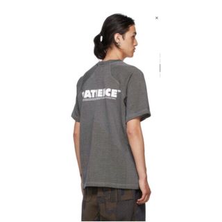 ナイキ(NIKE)のBYBORE バイボレ　ブラック&ホワイト　Patience ニット　tシャツ(Tシャツ/カットソー(半袖/袖なし))