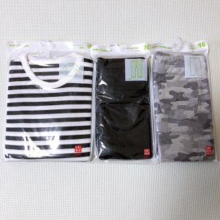 ユニクロ(UNIQLO)の新品 UNIQLO ユニクロ レギンス クルーネックT 90(Tシャツ/カットソー)