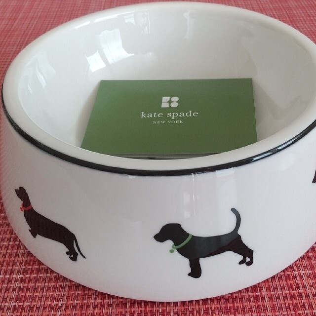 kate spade new york(ケイトスペードニューヨーク)のペット フードボウル  ケイト・スペード  陶器  Lenox その他のペット用品(犬)の商品写真