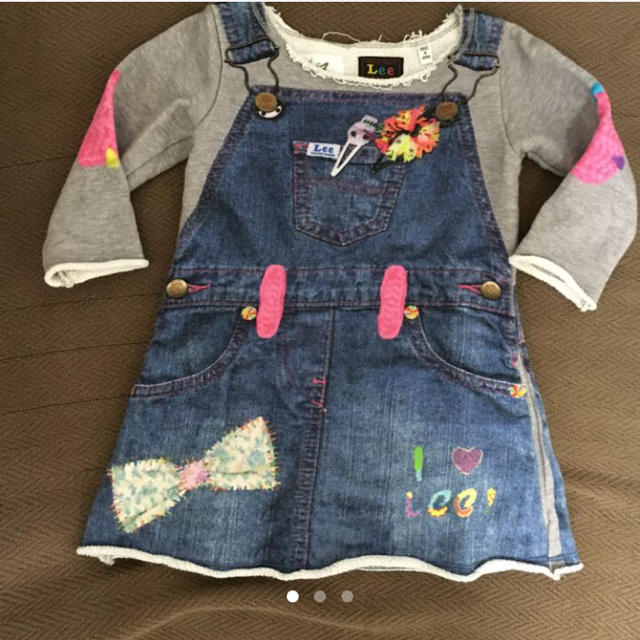 Lee(リー)のスウェットワンピ キッズ/ベビー/マタニティのキッズ服女の子用(90cm~)(ワンピース)の商品写真