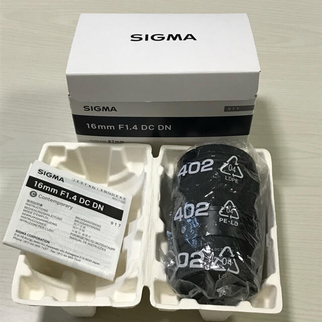 【美品】SIGMA sony E 16mm f1.4 単焦点レンズのサムネイル