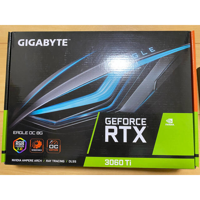 GIGABYTE RTX 3060 Ti EAGLE OC 8G 非LHR スマホ/家電/カメラのPC/タブレット(PCパーツ)の商品写真